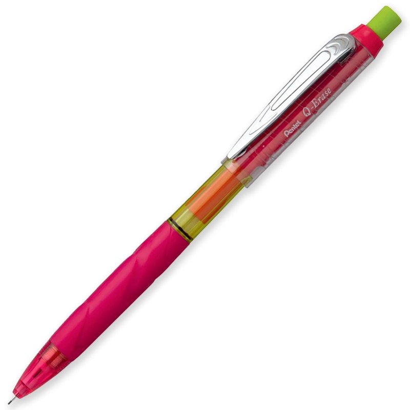 Pentel Q-Erase Mechanical Pencil with Retractable Eraser, 0.5mm HB Hardness,