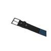 Lowlife Wallace Leather Belt in Black 3D Blue