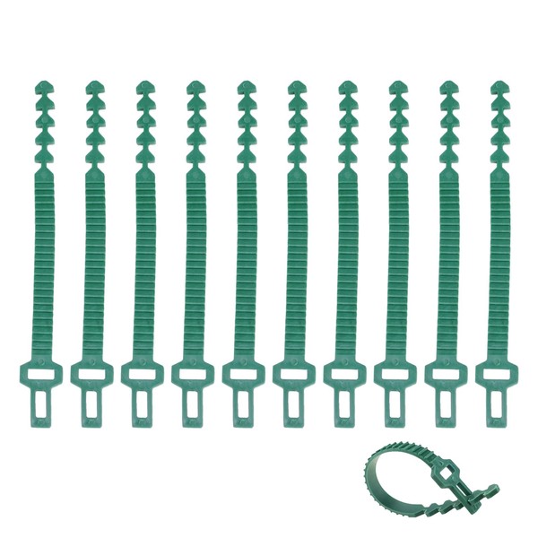 huoanpo 10PCS 25cm Interlocking Tree Support Strap with Buckle -
