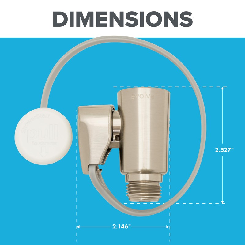 Evolve EV1003 ShowerStart Thermostatic Shutoff Valve in Brushed Nickel instead