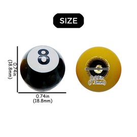 5 Pieces of tire Valve stem caps, Black Ball Shaped 8 Ball Shaped car and Bicycle Wind caps, Suitable for Universal tire caps for Cars, Bicycles, Trucks, and SUVs