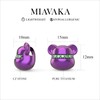 Miavaka Green Cubic Zirconia Pendant Necklace Titanium Purple Bear Charm