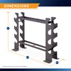 Marcy Compact Dumbbell Rack Free Weight Stand for Home Gym