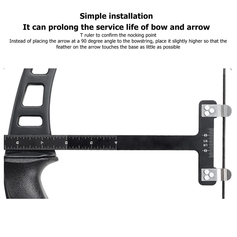 RTLR Archery Bow Turning Kit, Accurate Measurement Aluminum Alloy Nock