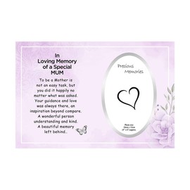 OnlineStreet Memorial Photo Frame 10cm x 15cm | Thinking of You Gift | In Loving Memory Picture Frame, Photo Size 4'' x 6'' (Mum)