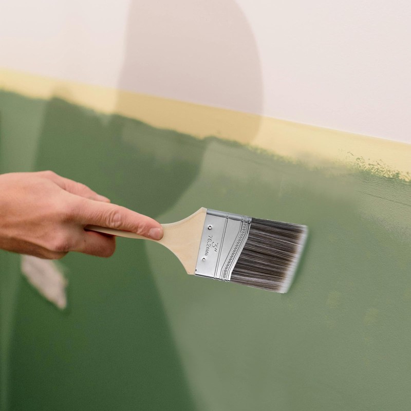 sourcing map Paint Brush 3" Reusable Variety Angle Brushes Paint