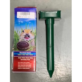 2025 Upgraded Mole Repellent Solar Powered,Ultrasonic Gopher Vole Repellent Outdoor with Flashing LED,Waterproof Sonic Spikes Get Rid for Squirrel,Rat,Mice,Rodent,Skunk,Repellent for Lawns Yard (1)