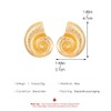 ALRNBY Gold Shell Earrings for Women Statement Big Shell Earrings