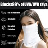 UPF 50+ Breathable Cooling Face Cover Sun UV Protection Earloop