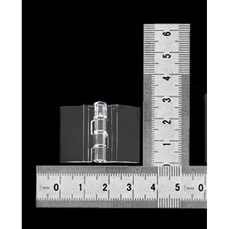 50pcs of 25X33mm Clear Acrylic Hinge, PMMA Perspex Transparent Folding