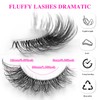 IFLOVEDEKD Faux Mink Lashes with Clear Band Eyelashes Natural Fluffy