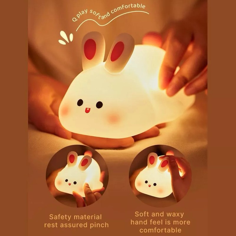 generic Adornos De Luz Nocturna Pequeños De Conejo De Cara