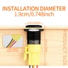 FILN 19mm Latching Push Button Switch, 5A ON Off IP65