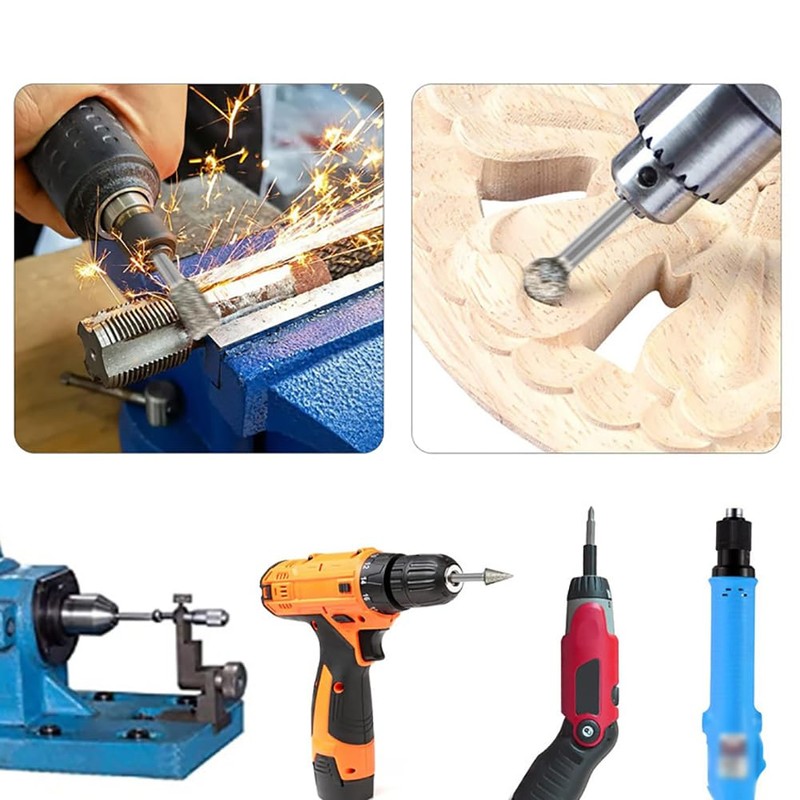 20 Pcs 1/8 Inch Shank Stone Carving Drill Set Diamond