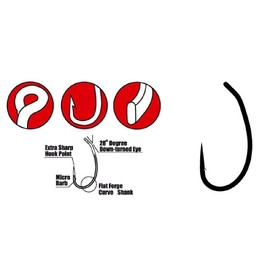 Gamakatsu Snagger Hook - 10 Carp Hooks for Fishing Carp & Coarse Fish, Fishing Hooks for Carp Fishing, Single Hook, Eye Hooks, Size: 4
