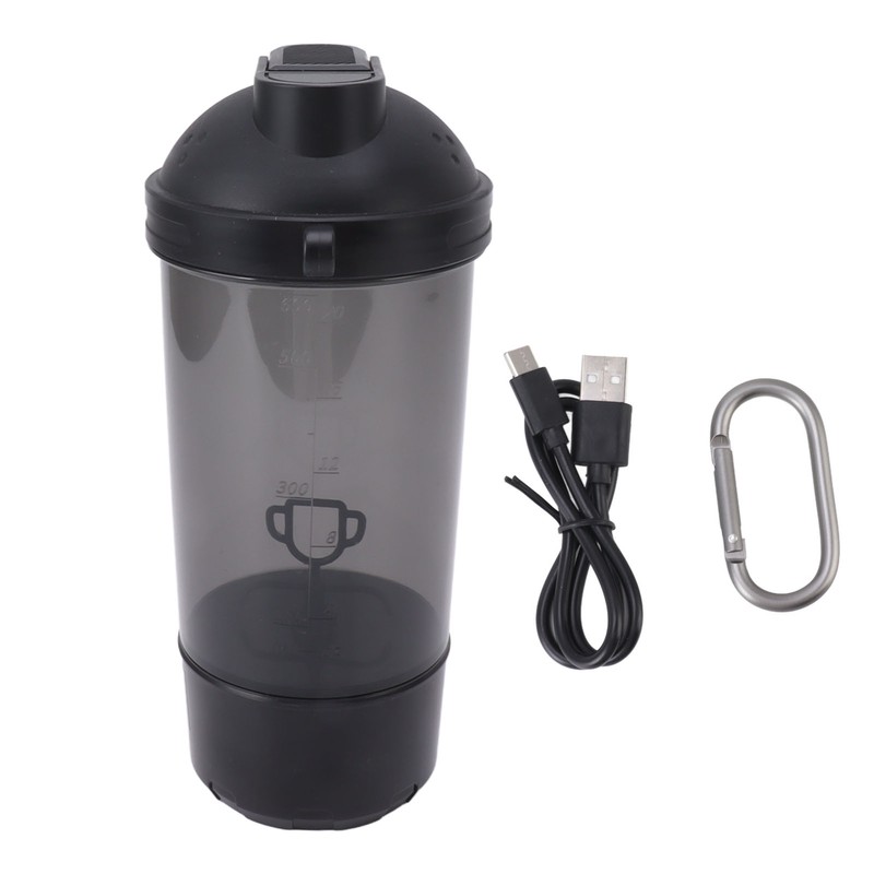 Electric Protein Shaker Bottle Portable Rechargeable Mixer Cup for Protein