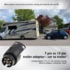 HISports Adapter Trailer 7 to 13 Pin 12 V Waterproof