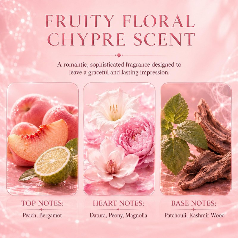 Pink Crystal Gem Perfumes for Women 75ml 2.54 fl.oz -