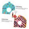 Abaodam Pack of 12 Doughnut Keyrings, Jewellery Pendants, Doughnuts Pendants