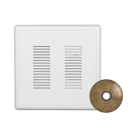 NICOR Lighting PRCP2SBAB PrimeChime Plus Door Chime Kit, Antique Brass Stucco Button