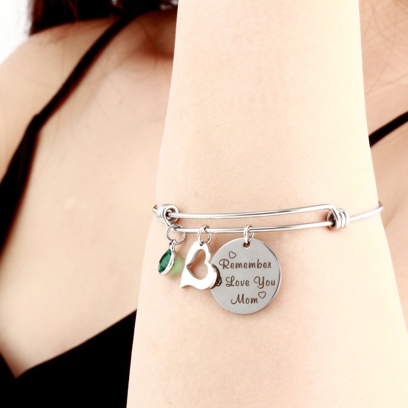 Meiligo Stainless Steel from Daughter Jewelry Remember I Love You