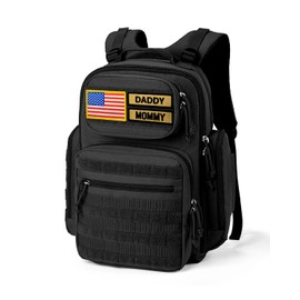 MIRACOL Mens Tactical Diaper Backpack: Waterproof Military-Grade 900D Polyester with MOLLE Webbing - Insulated Pockets for Active Dads – Baby Gear for Hiking Camping Travel