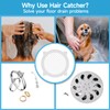 VIVIDLY VIVIDLY 50 Pack Disposable Shower Drain Cover Hair Catcher