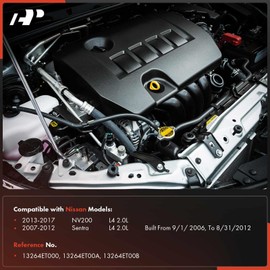 A-Premium Upgraded Aluminum Engine Valve Cover with Bolts Compatible with Nissan Sentra 2007-2012 2.0L, NV200 2013-2017 2.0L