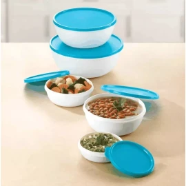 Betterware Set 5 Bowls Recipientes Contenedores De Refrigerador