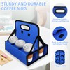 BOHEMIABY Cup Holder with Handle, Reusable, 6 Cup Portable Drink