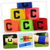 BIUDECO 5 Pcs Wear Resistant Captain Armbands for Soccer Arm