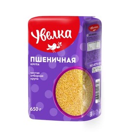 Uvelka Crushed Wheat Groats - 650g (22.9oz), Pack of 1, Product of Russia