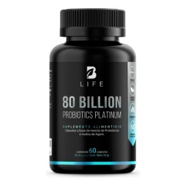 80 Billones De Probiótics platinum 60 Cápsulas Con 11 Cepas B Life