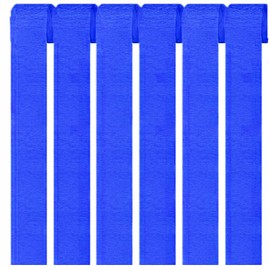 Vsosfiza Set of 6 Crepe Paper Dark Blue Crepe Ribbons Party Decoration (4.5 cm x 25 m)