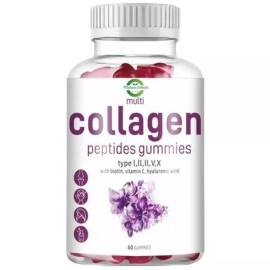 MaheerSelects Multi Collagen Peptides 60 Gummies with Biotin, by MaheerSelects
