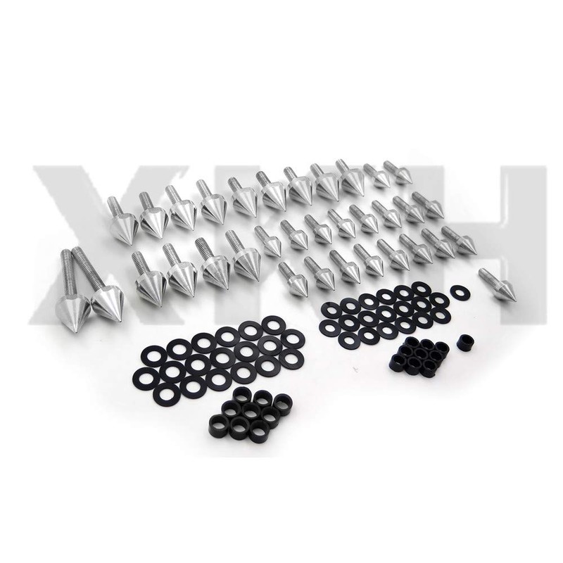 XKH- Aluminum Fairing Bolt Kit Body Compatible with 1999-2007 Suzuki