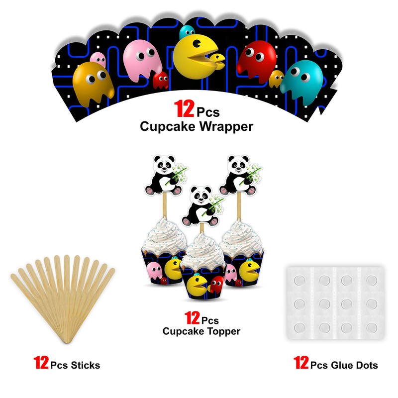 Seyal® Pacman Ghost - Envoltorio para cupcakes