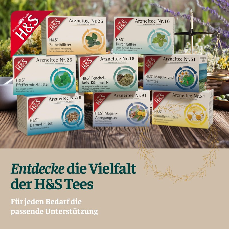 H&S Peppermint Leaves: Medicinal Tea No. 25 Peppermint Tea for