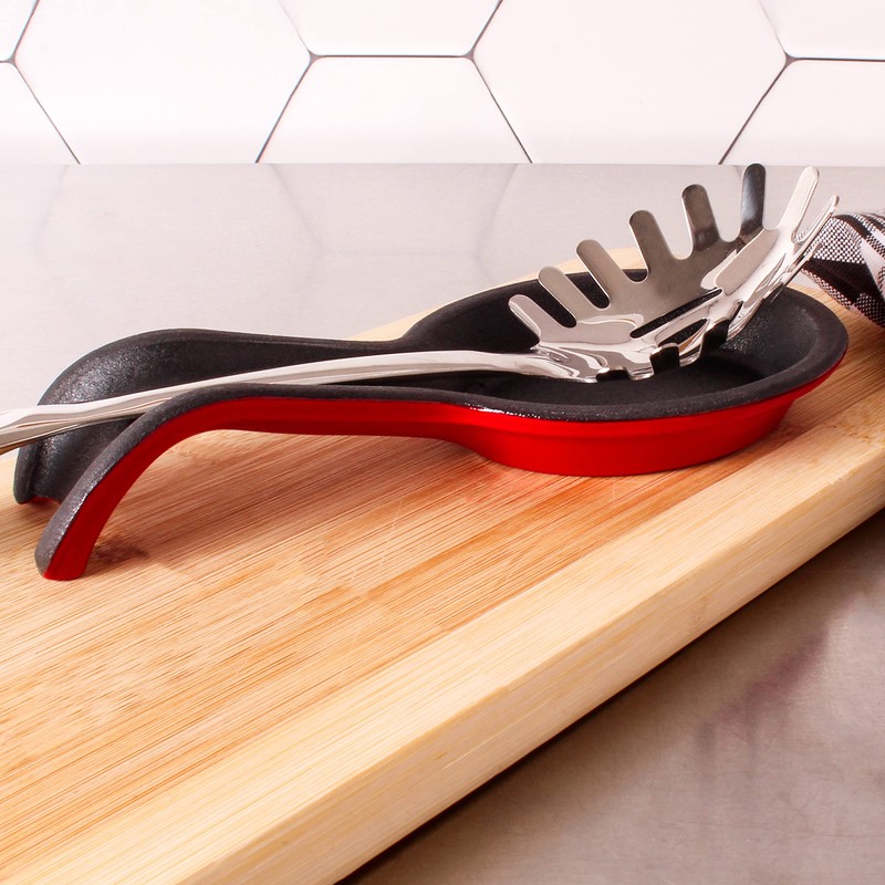 BergHOFF Cast Iron Spoon Rest, Red
