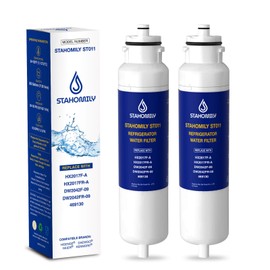 HX2017FR-A Water Filter Replacement for Hisense Twist-In Water Filter, Compatible with Hisense HX2017F-A, HRF266N6CSE, HRF266N6CSE1, HRF209N6CSE, HRF254N6DSE, HRF254N6TSE, 2 Pack