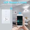 KEYGMA Combination Smart Touch Light Switch and Smart WiFi Power