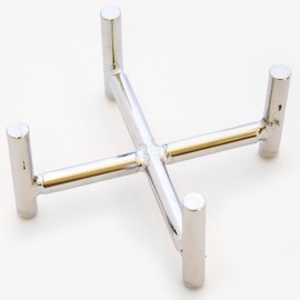 Thirstystone Silver Colored Cast Iron Coaster Holder Holds Round or Square 4" Coasters