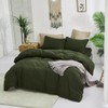 CLOTHKNOW Army Green California King Comforter Set Dark Green Bedding