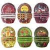 Gcardist Christmas 300-Count Standard Gradient Cupcake Liners Cupcake Cups 6