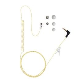 ERIPHA Tubeless Covert IFB Police Listen Only Earpiece for Remote Speaker Mic (3.5mm Connector, 55")