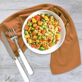 Urban Villa Black Kitchen Towels Set of 6 Premium Quality 100% Cotton Solid Kitchen Towels Ultra Soft Size 20X30 Inches Rust Color Kitchen Towel Highly Absorbent Kitchen Towels