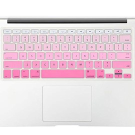 Allinside Pink Ombre Keyboard Cover Skin for MacBook Pro 13" 15" 17" (2015 or Older Version), MacBook Air 13" A1369/A1466, Older iMac Wireless Keyboard MC184LL/B