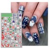 Christmas Nail Art Stickers Decals Cute 3D Self-Adhesive Snowflake Xmas