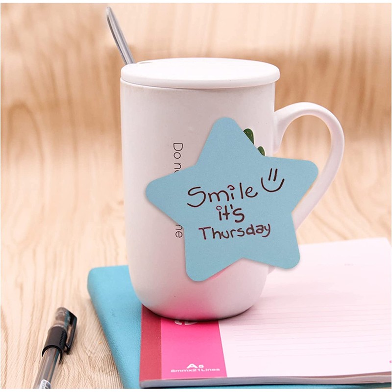 GUMTAPE Star Shape Sticky Notes 76 mm x 76mm, 100