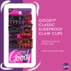 Goody SlideProof Classics Claw Clips, 8 Ct, Assorted Sizes &
